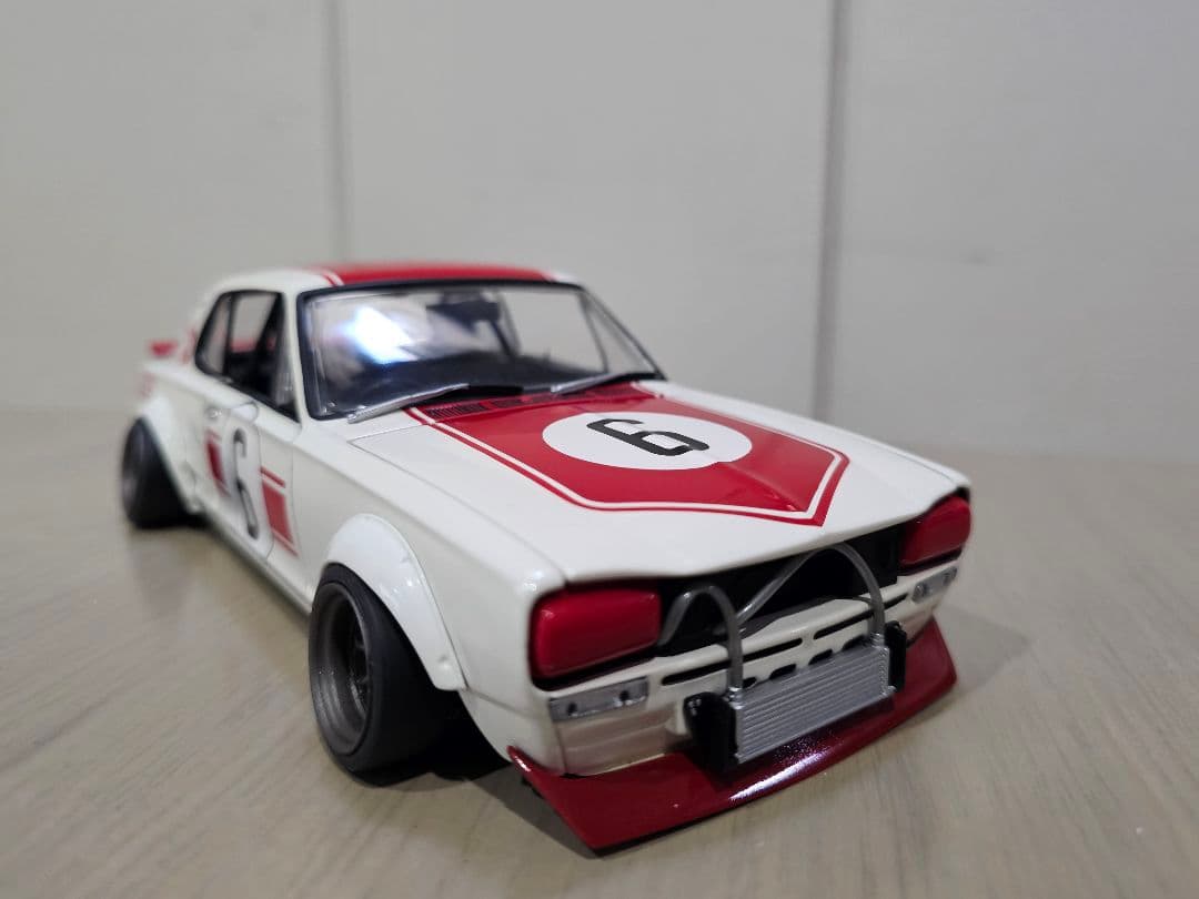 京商　NISSAN SKYLINE 2000GT-Ｒ　RACING　NO.6