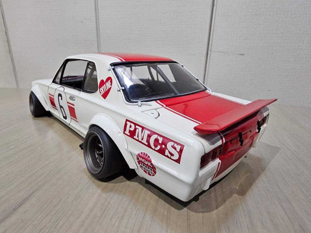 京商　NISSAN SKYLINE 2000GT-Ｒ　RACING　NO.6