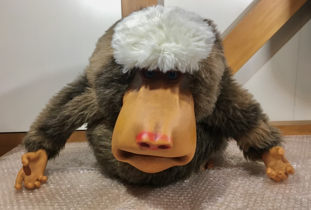 ○マントヒヒ ぬいぐるみ レトロ オリエンタルトーイ 動物 ぬいぐるみ
