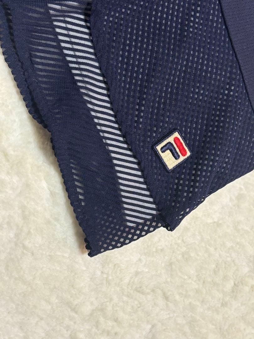 FILA テニス　ネイビー フリル セットアップ　M