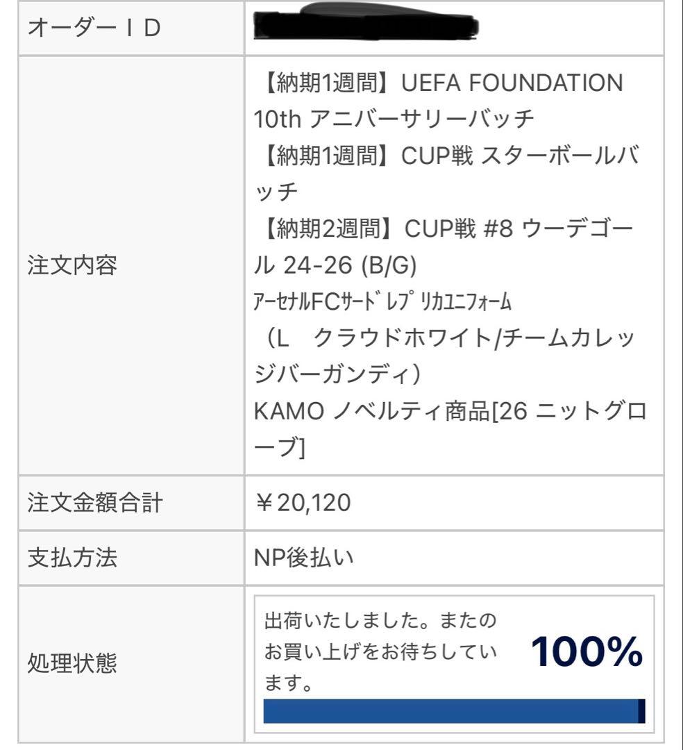 25/26 アーセナル 3rdユニフォーム ウーデゴール CL仕様