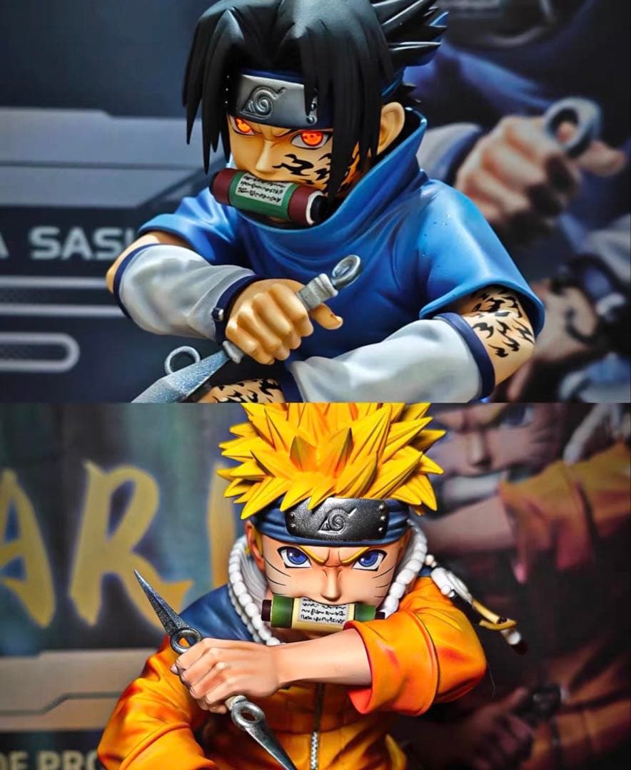 ナルト＆サスケ　ナルト疾風伝　NARUTO　フィギュア　ガレージキット