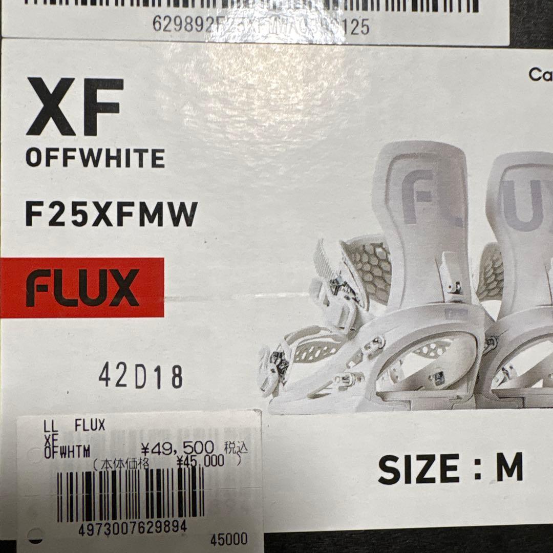 FLUX XF F25XFMW ビンディング M オフホワイト 5回使用美品