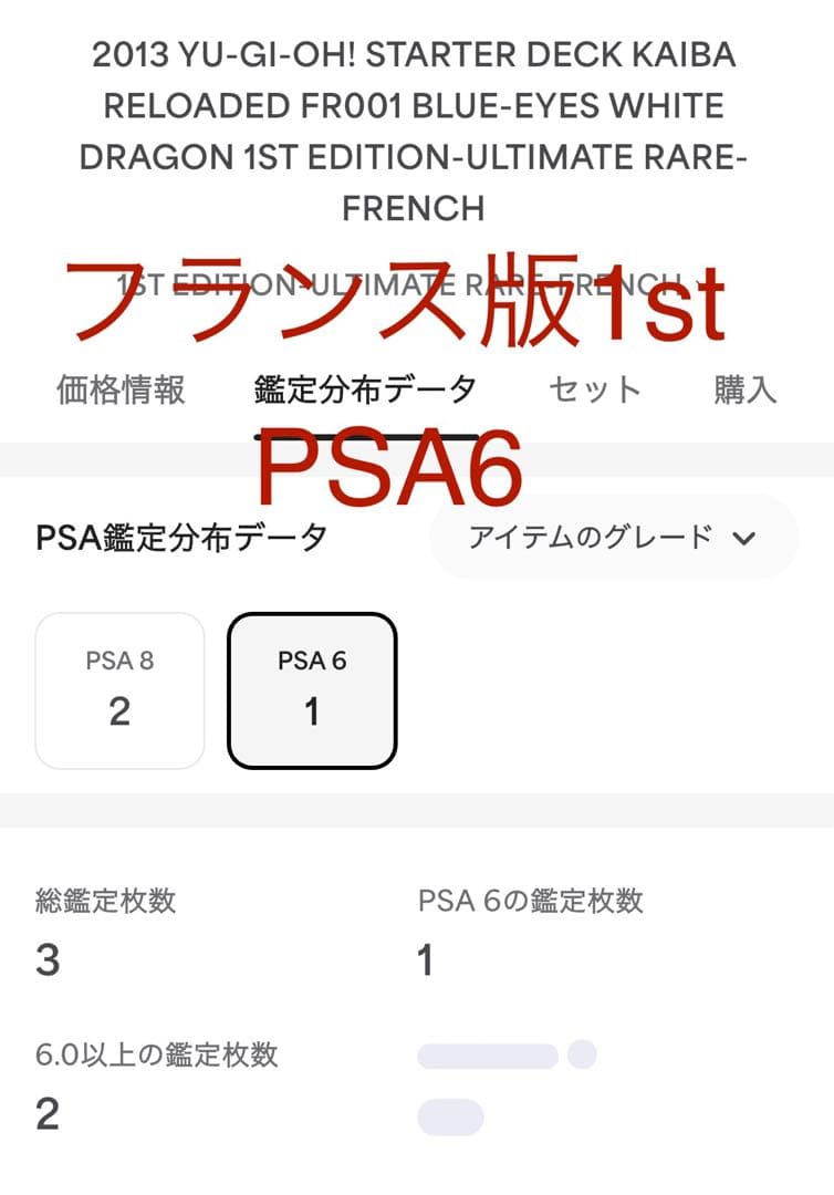 PSA10 青眼の白龍　レリーフ 英語　フランス　ドイツ　フランス　ブルーアイズ