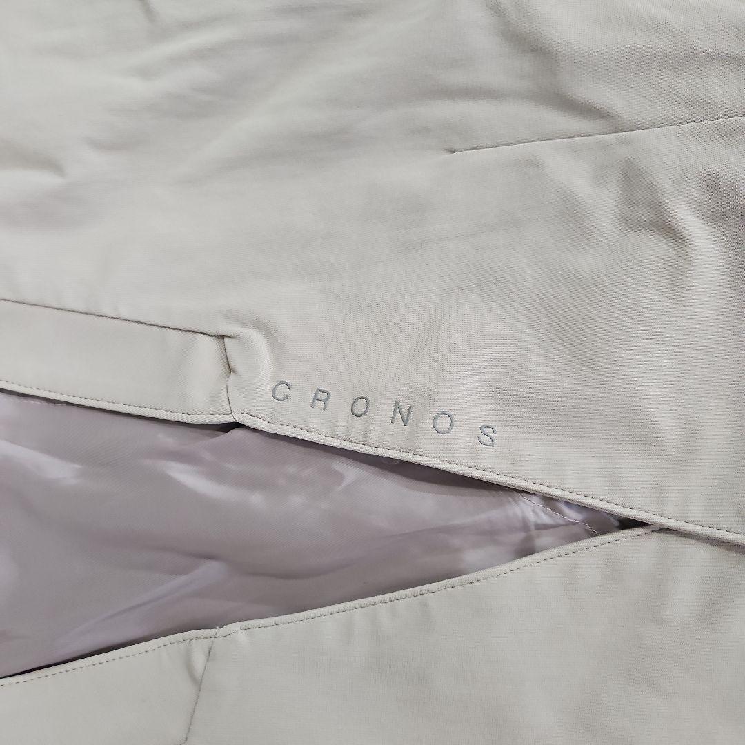 CRONOS ベージュ スリムフィットスーツとマスク