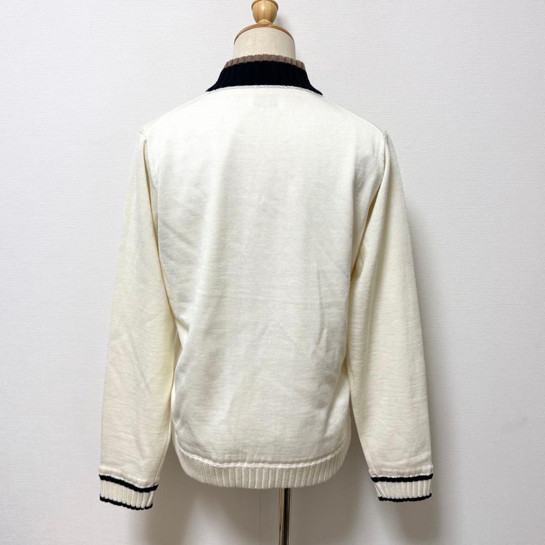 MUNSINGWEAR マンシングウェア ハーフジップ セーター ロゴ刺繍 防風