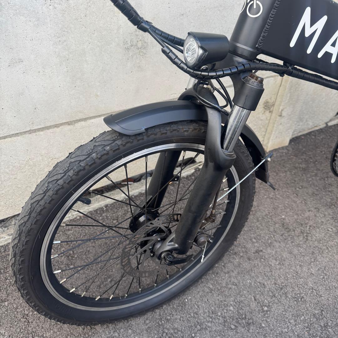 MATE CITY ブラック 折りたたみ式 電動アシスト自転車 オプション多数