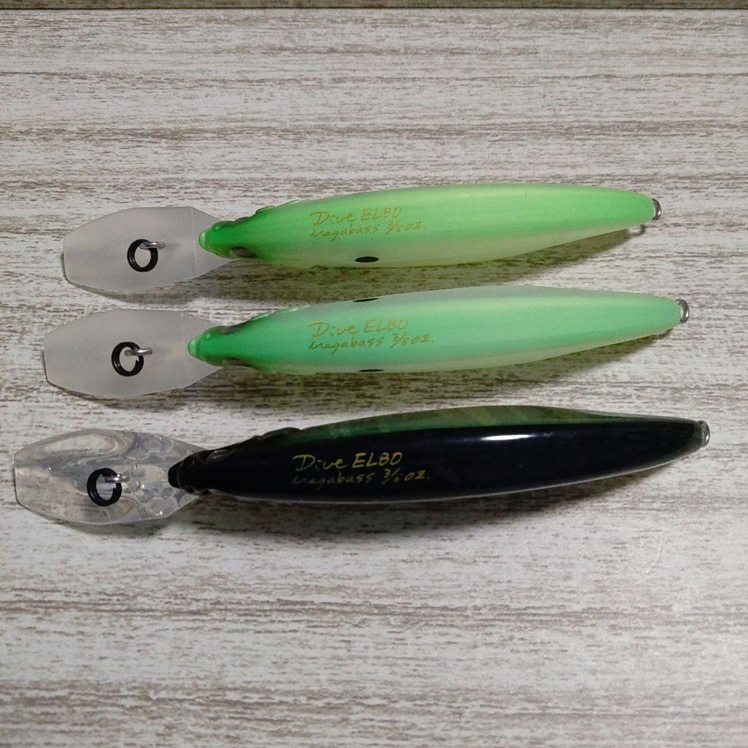 メガバス　エルボー２種　ダイブエルボー３種　廃盤ルアー　レア　Megabass
