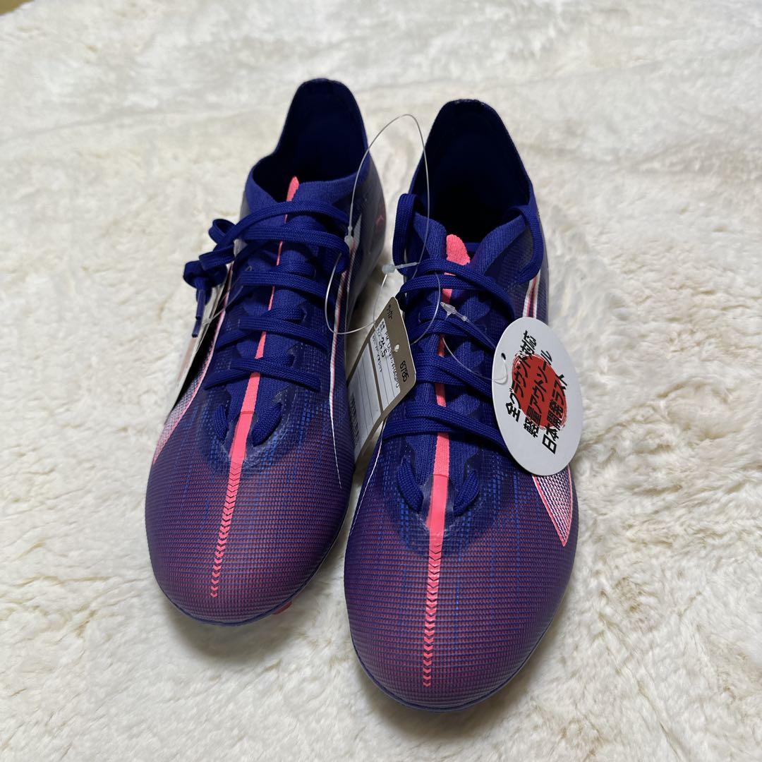 【新品・未使用】PUMA ウルトラ 5 マッチ HG/AG 24.5cm ブルー