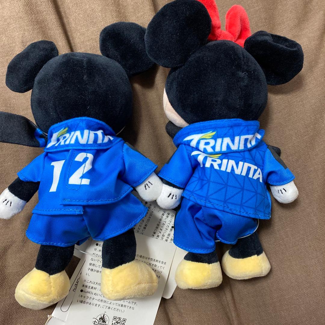 新品タグ付き　ぬいもーず ミッキー＆ミニーセット 大分トリニータコスチューム
