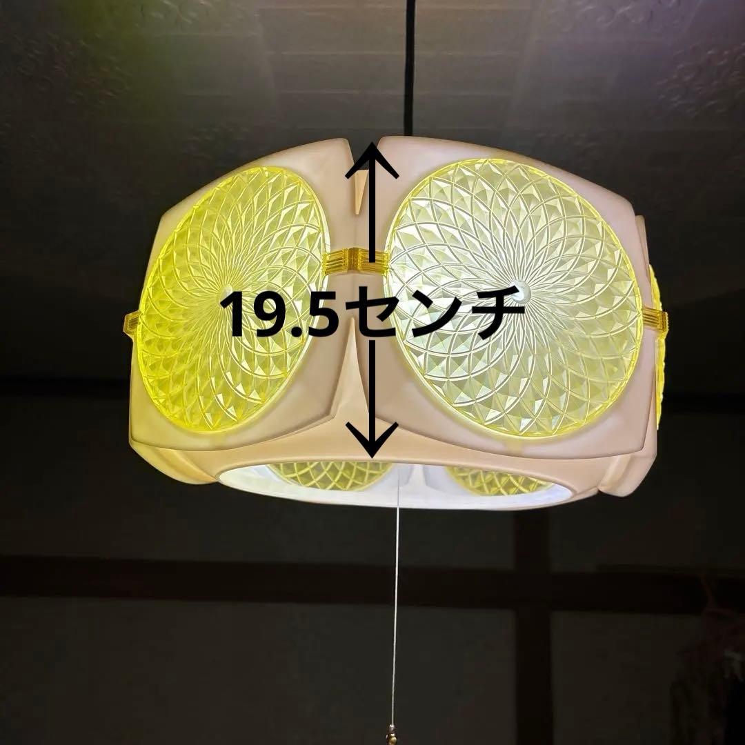 レトロな天井照明　ひまわり