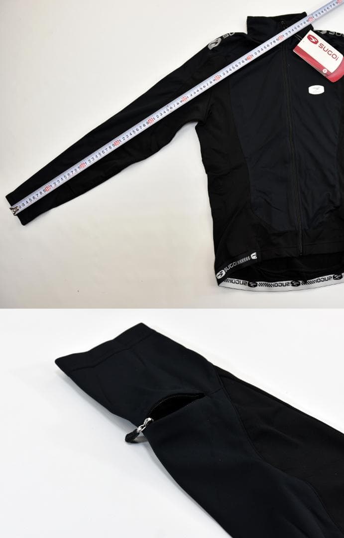 SUGOI RS ZERO LSジャージ size:M ブラック 64809U