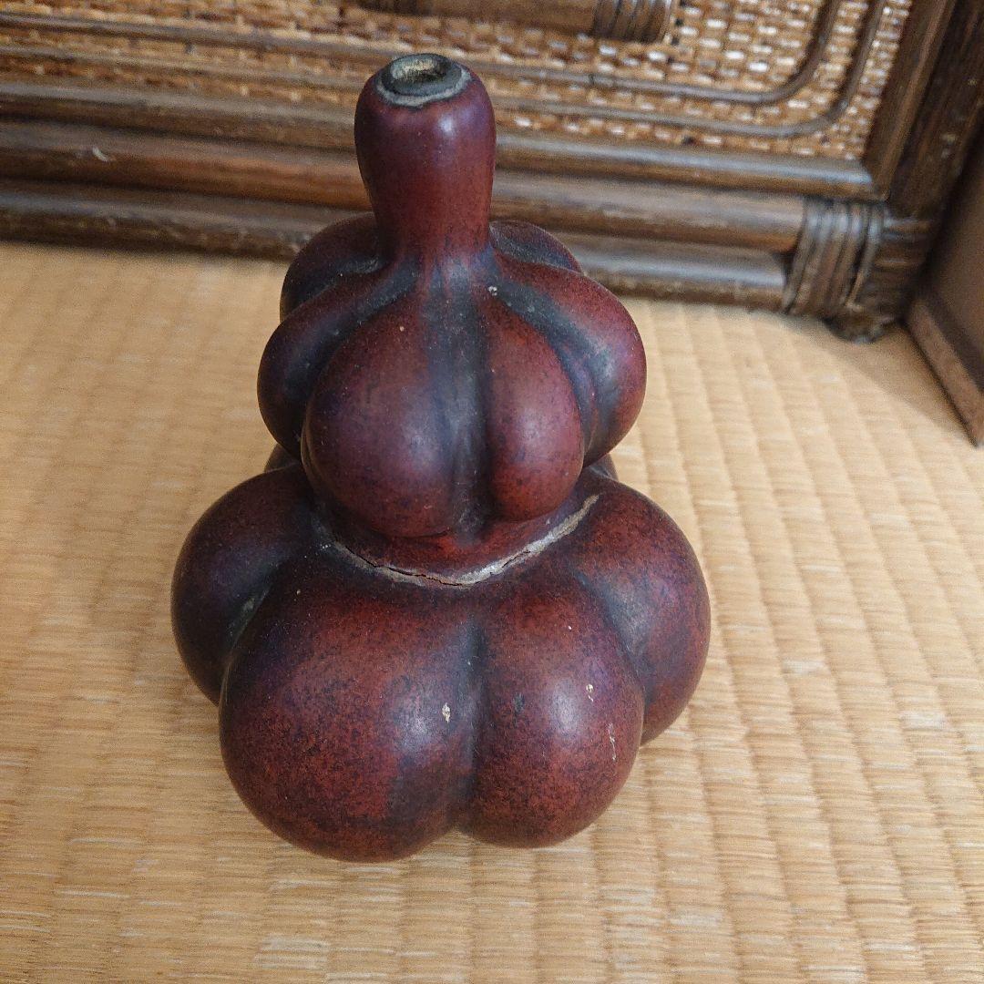 木製ひょうたん型置物昭和レトロ