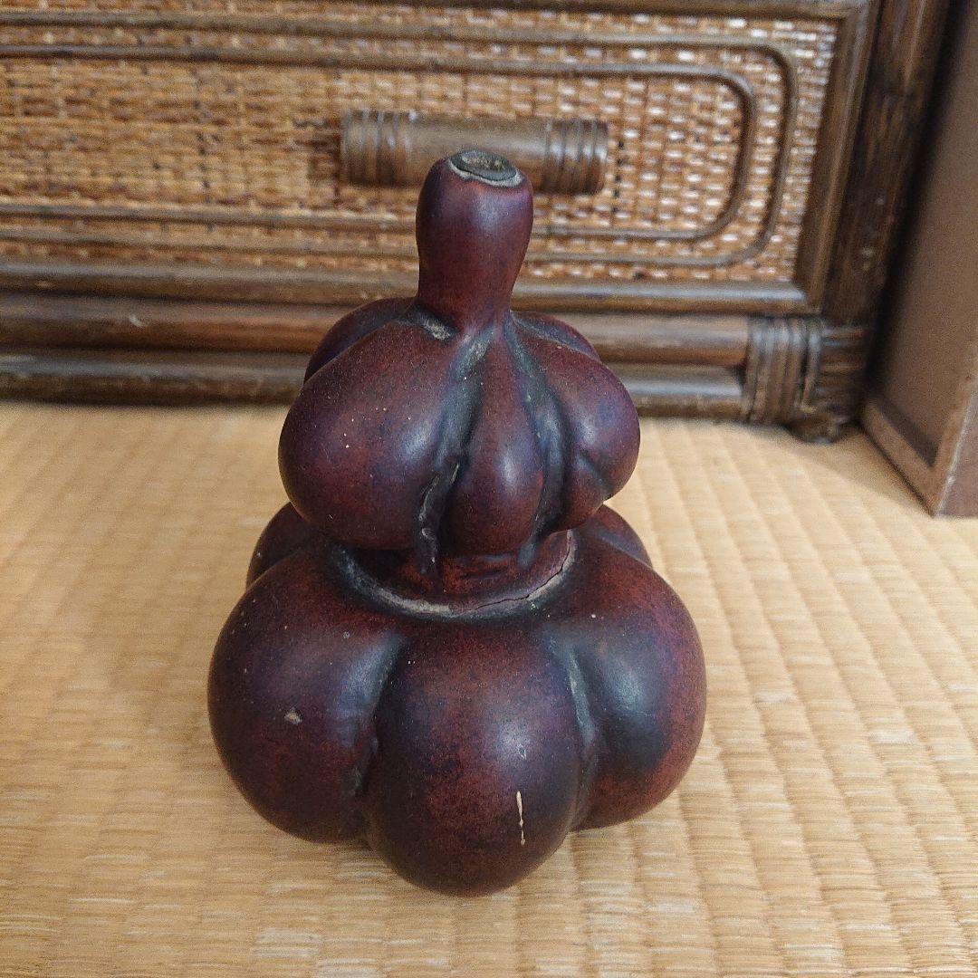 木製ひょうたん型置物昭和レトロ