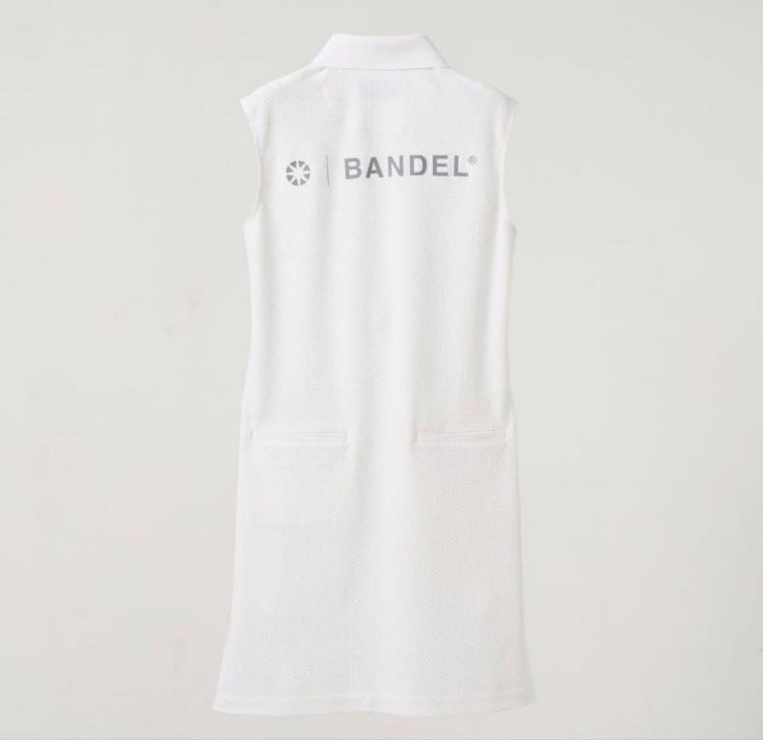 Bandel ゴルフ用 ホワイトポロワンピース