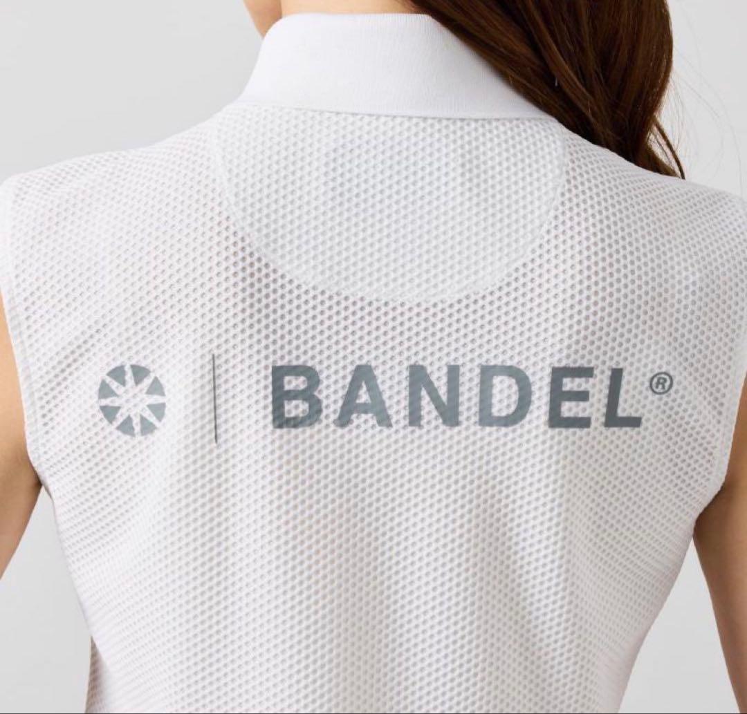 Bandel ゴルフ用 ホワイトポロワンピース