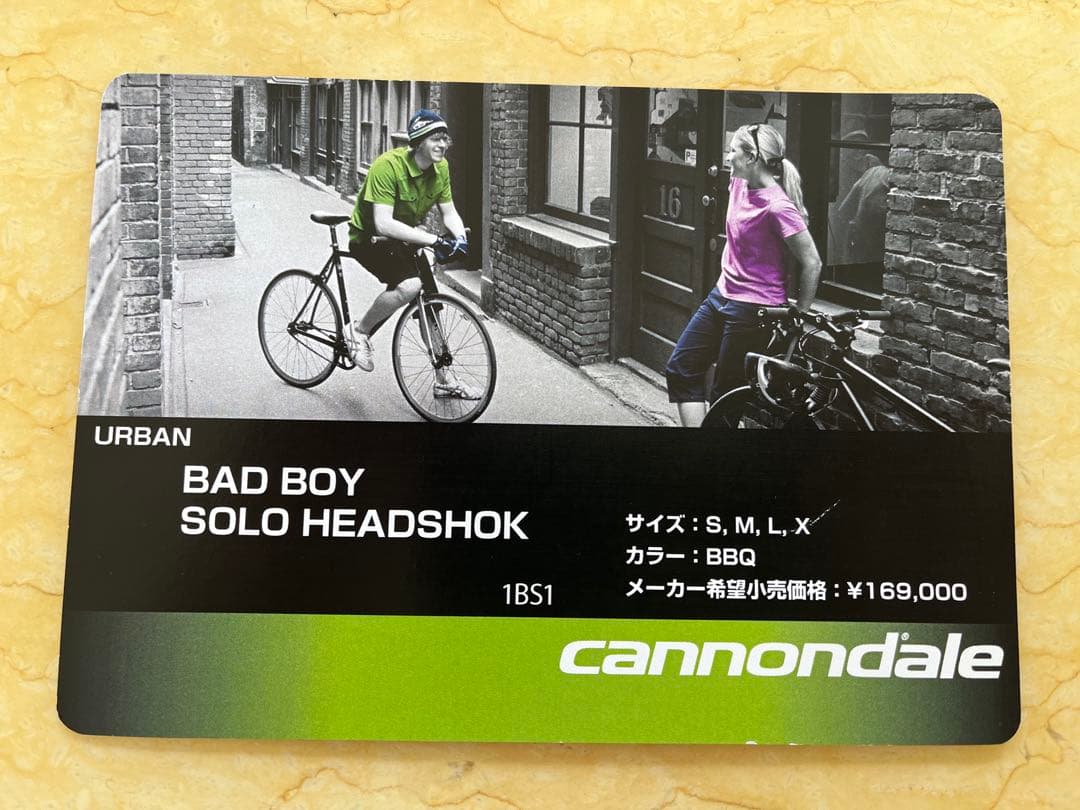 a*6様 Cannondale Bad Boy Solo Headshok クロ