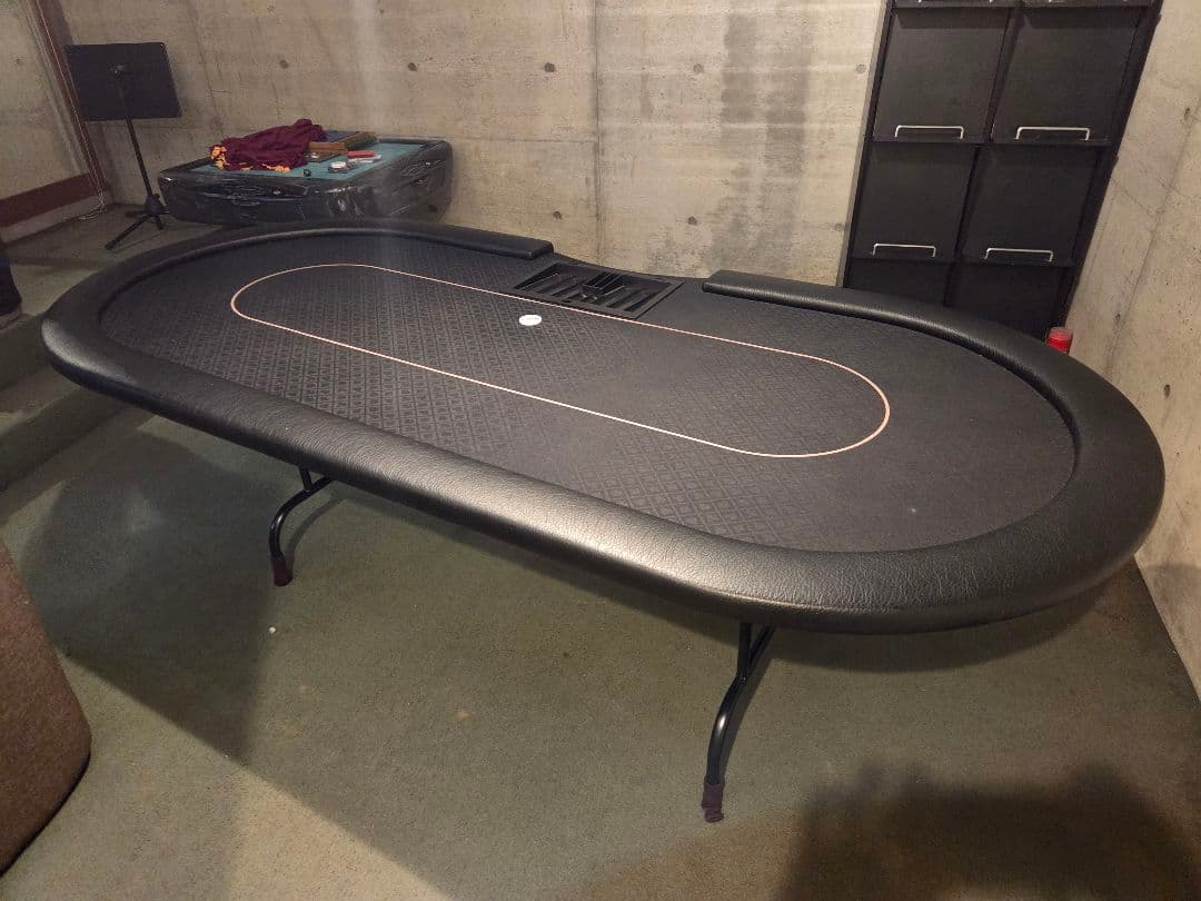 ポーカーテーブル　フルサイズ　脚部折り畳み可