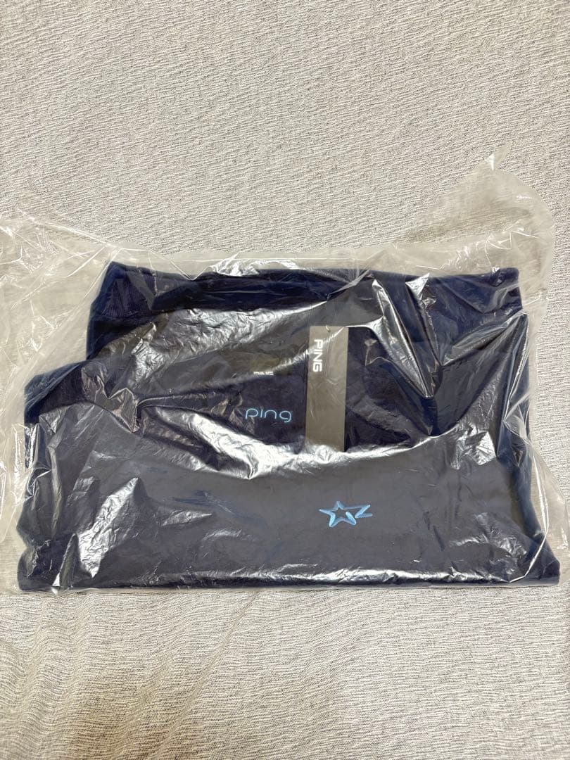 L ☆新品☆ PING フリースプルオーバー　レディース　14300円　ネイビー