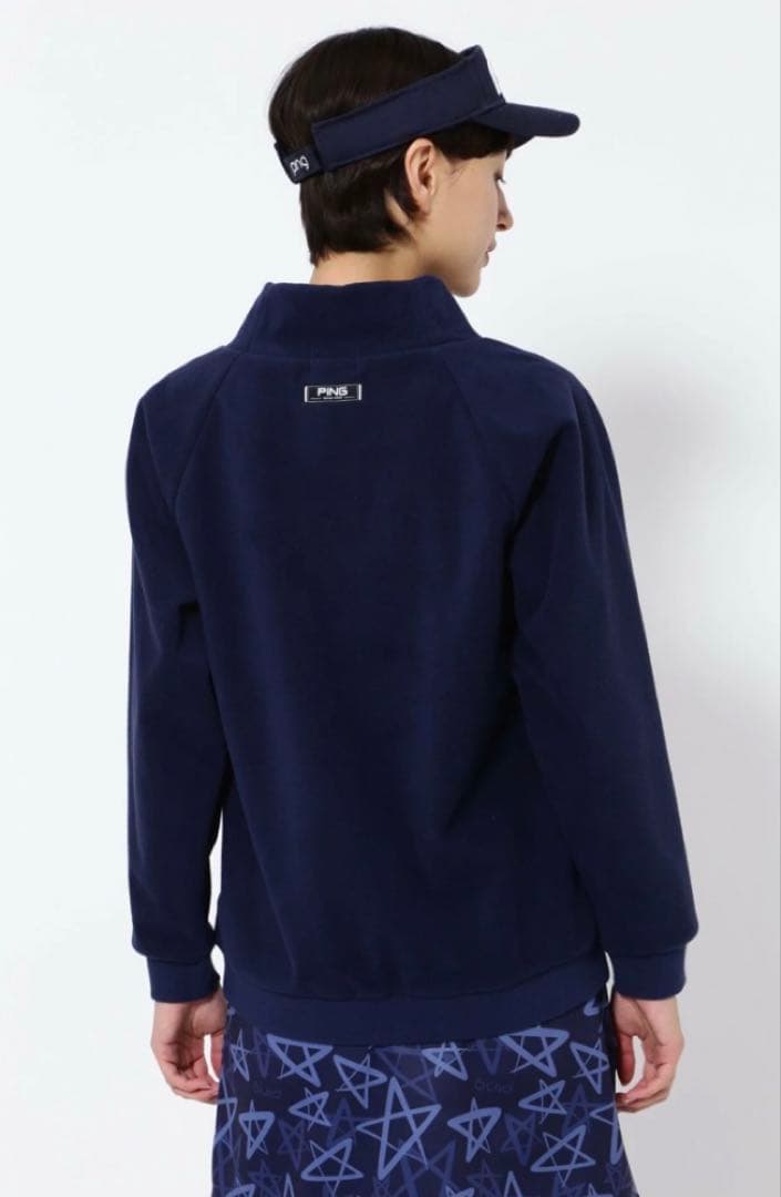 L ☆新品☆ PING フリースプルオーバー　レディース　14300円　ネイビー