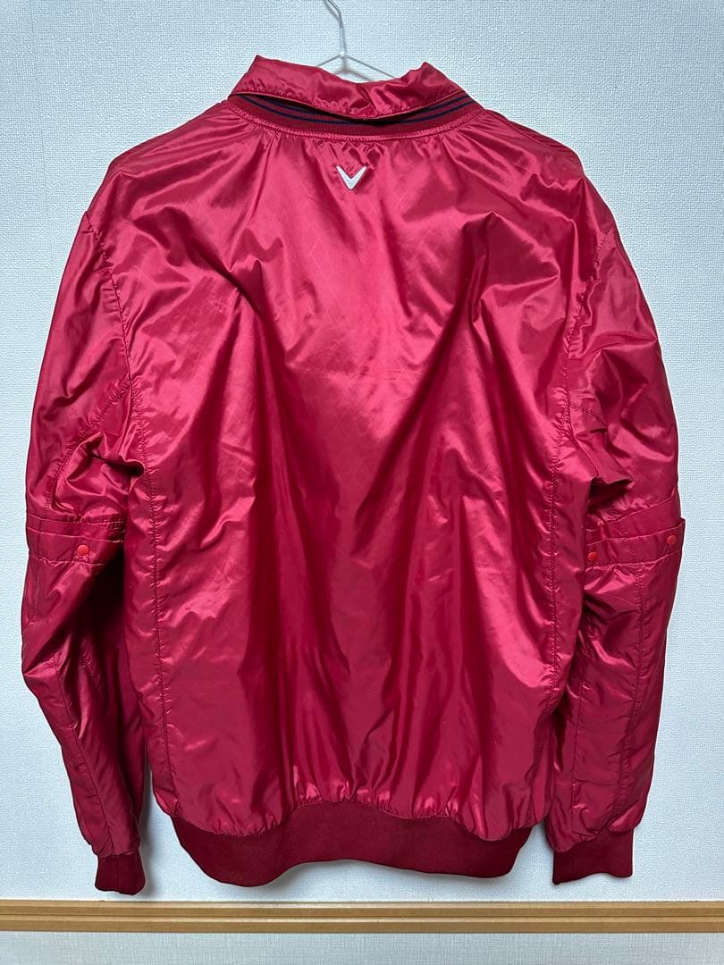 Callaway レッド ナイロンジャケット　アーガイル　4WAY 美品　ゴルフ