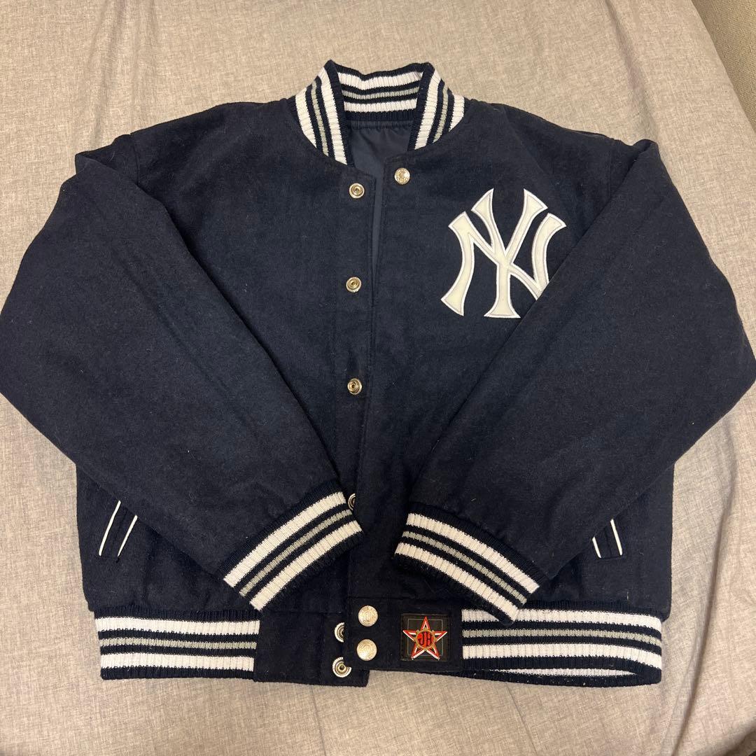 JH Design NY ヤンキース ジャケット ネイビー リバーシブル