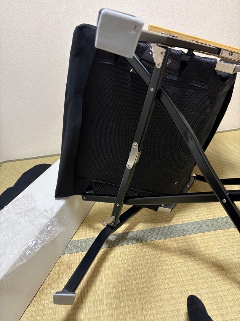  peak メッシュローチェアー30 リッチブラック　おまけカバー付き