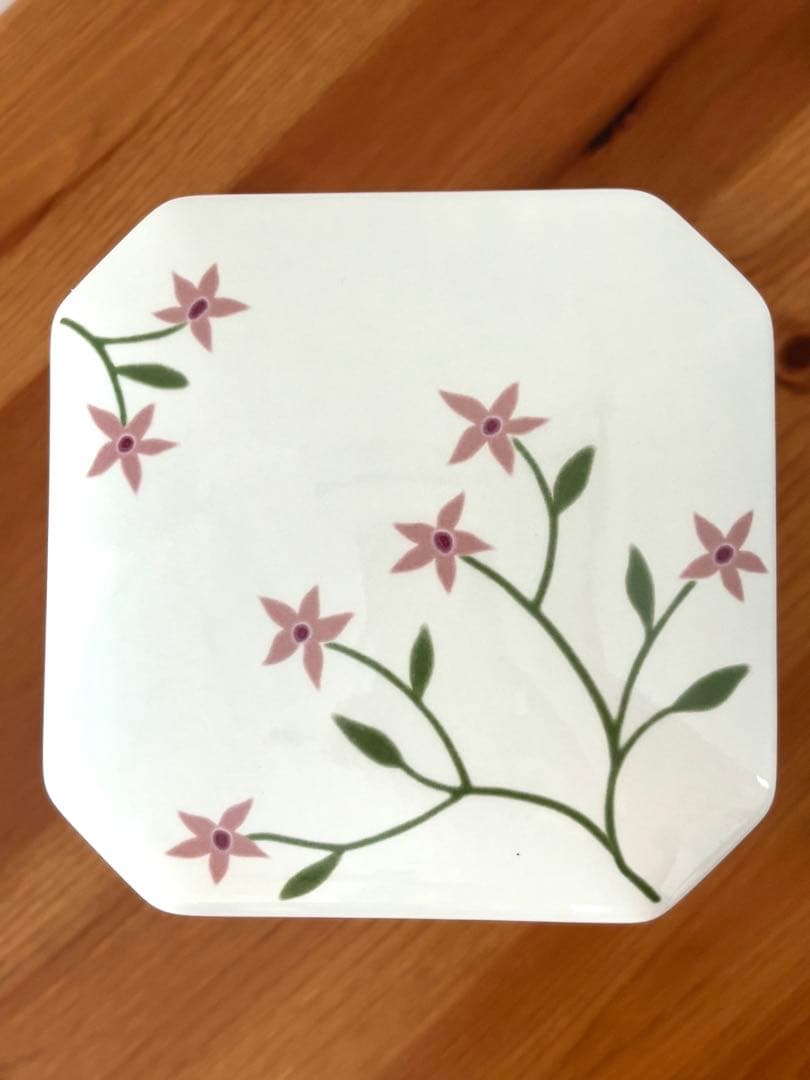 新品 ❤︎ シビラ うららか工房 陶器3段重 重箱 ピンク 花柄 平成レトロ