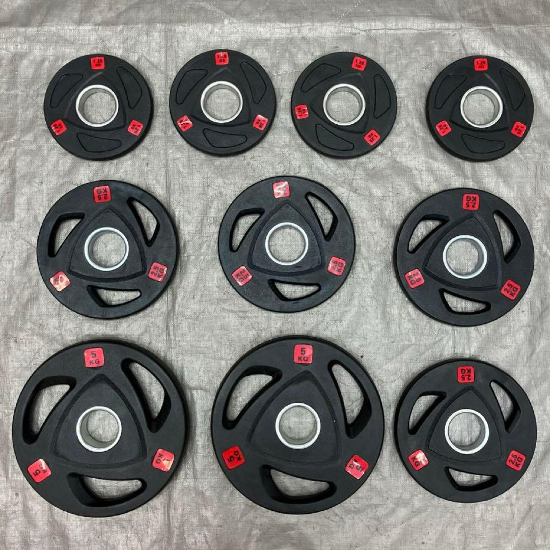 ■送料無料 バーベルプレート 25kg セット 合計10枚 50mm用