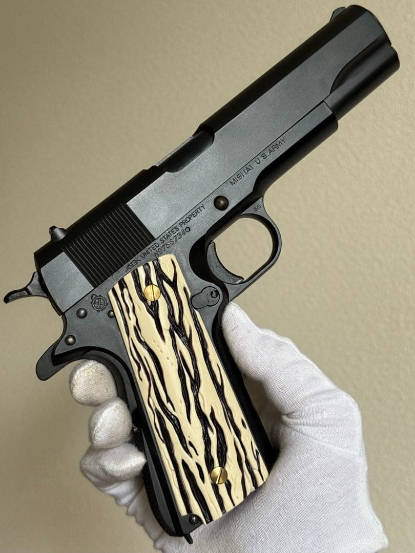 MGC コルト M1911A1 HW ガバメント 象牙風グリップ ガスガン