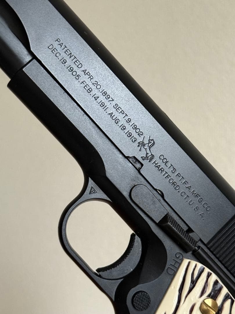 MGC コルト M1911A1 HW ガバメント 象牙風グリップ ガスガン