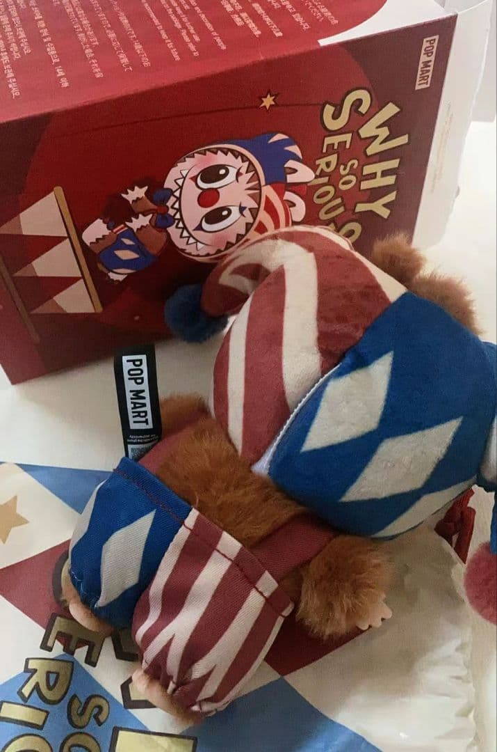 正規品!即日発送ラブブWhy so serious ピエロ ぬいぐるみペンダント