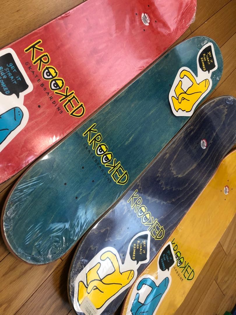 KROOKED スケートデッキ 4枚セット 未使用 未開封 スケボー クルックト