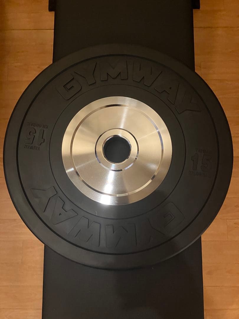 GYMWAY ジムウェイ 15kg薄型トレーニングバンパープレート②