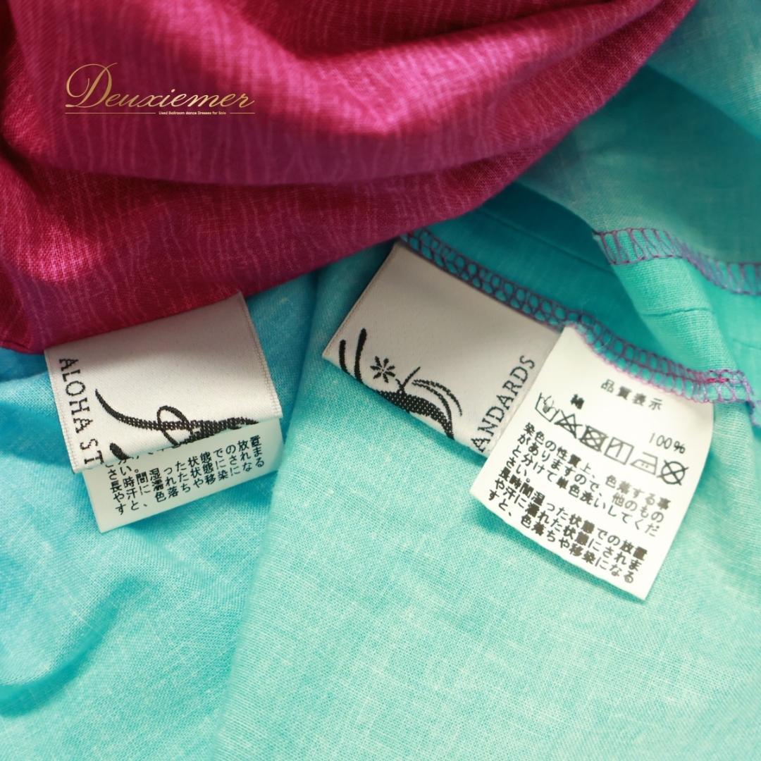 【美品 日本製 フラダンス衣装】ピンク ALOHA STANDARDS 上下