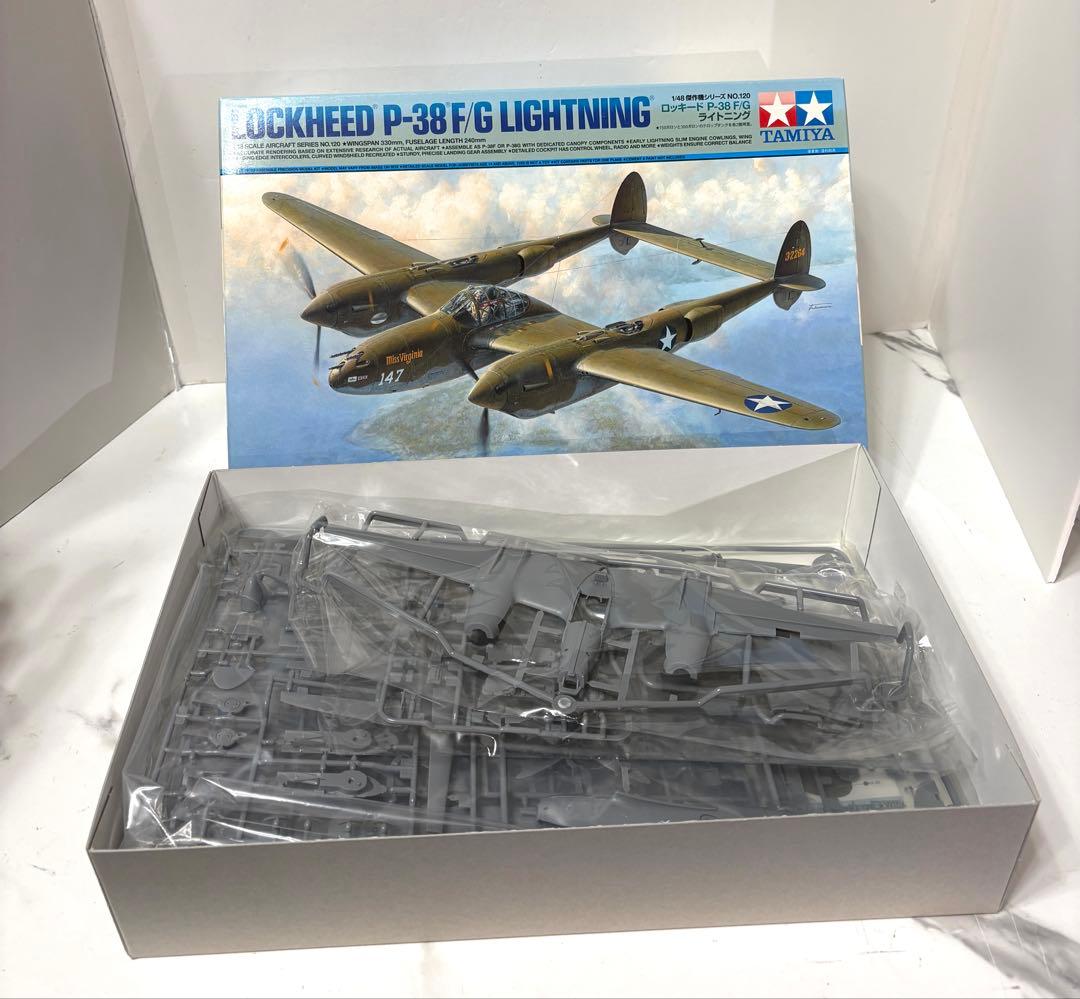 新品　タミヤ 1/48 ロッキード P-38 F/G ライトニング プラモデル