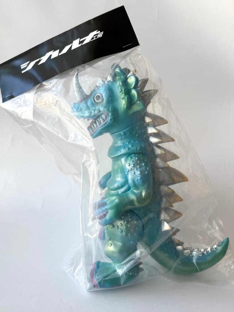 ソフビ　怪獣マリンコング クラシックブルー 口開き シカルナ工房　sofubi