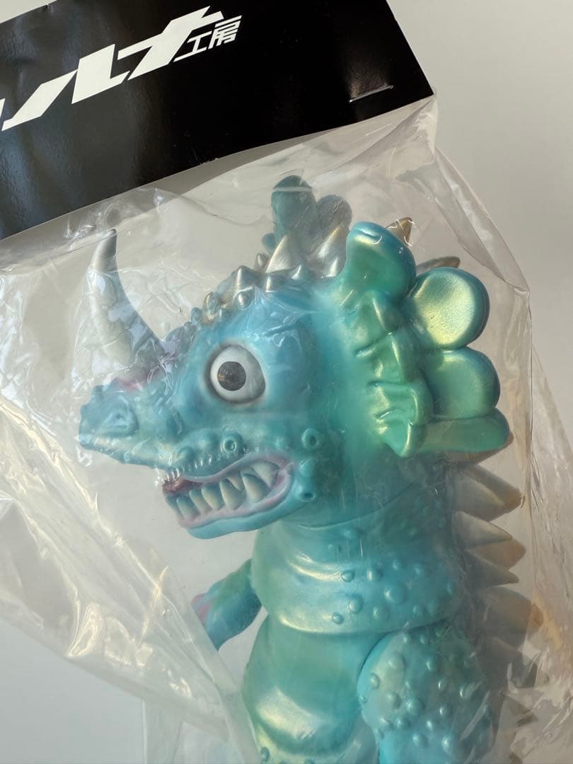 ソフビ　怪獣マリンコング クラシックブルー 口開き シカルナ工房　sofubi