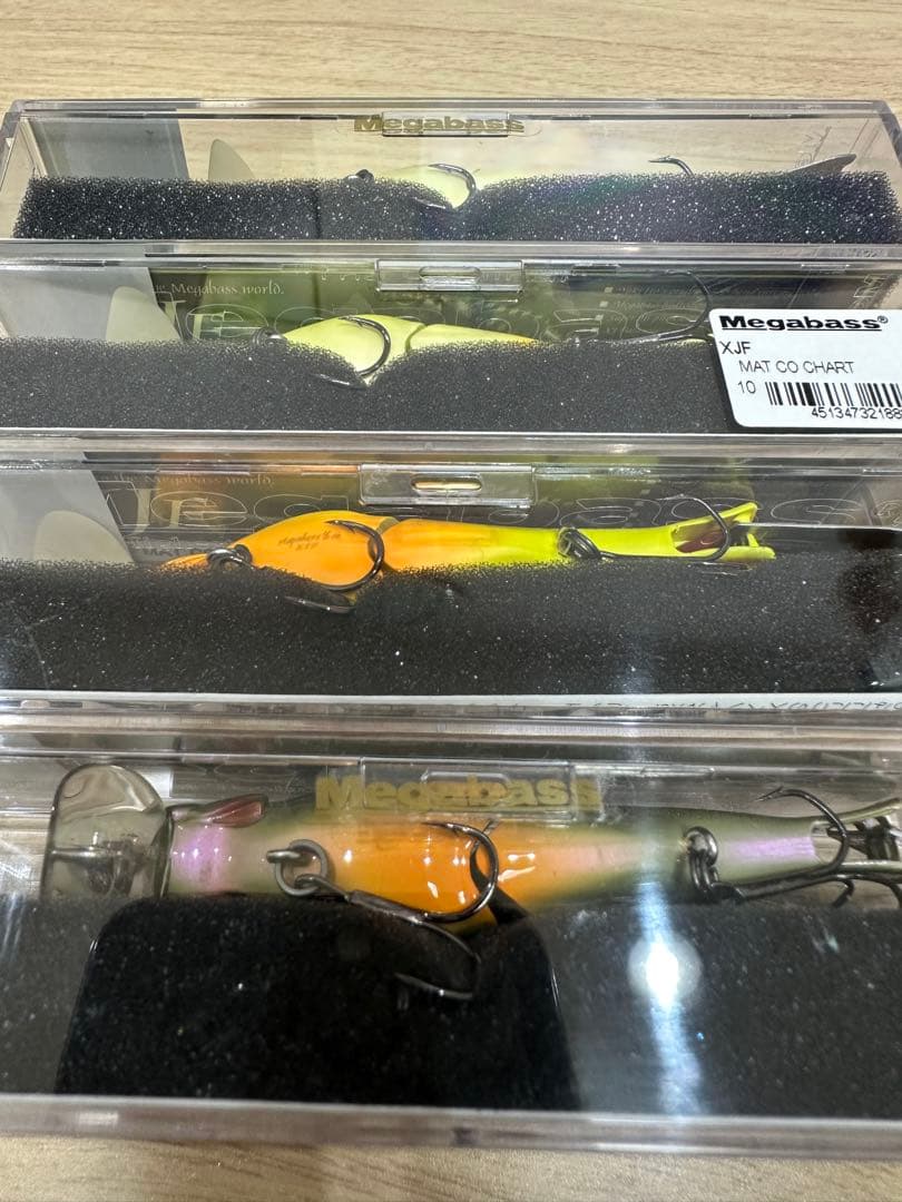 【美品】メガバス　XJF人気色４個セット　新品未使用