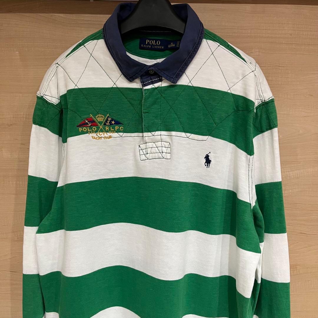 POLO RALPH LAUREN ラルフローレン ラガーシャツ ボーダー XL