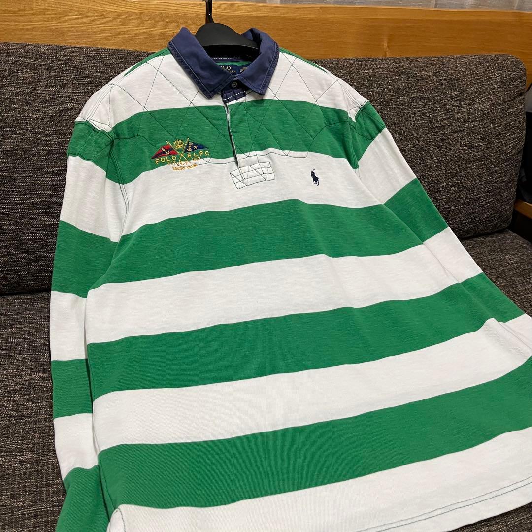 POLO RALPH LAUREN ラルフローレン ラガーシャツ ボーダー XL