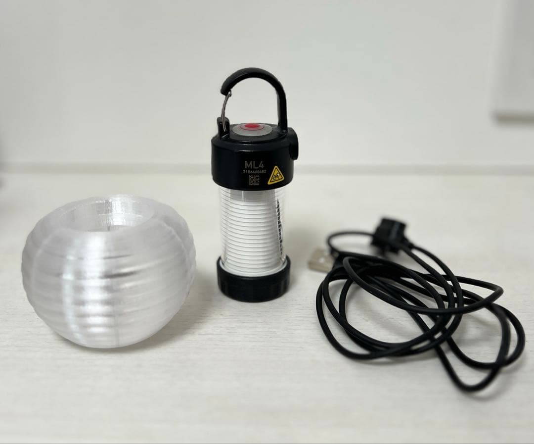 Ledlenser ML4 提灯シェード付き　レッドレンザー