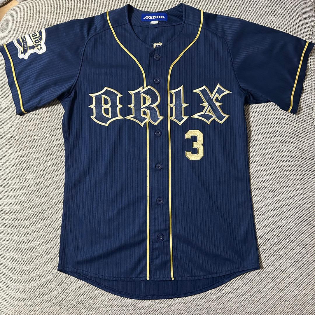 オリックスバファローズ 安達了一選手3 サイン入りビジターユニフォーム