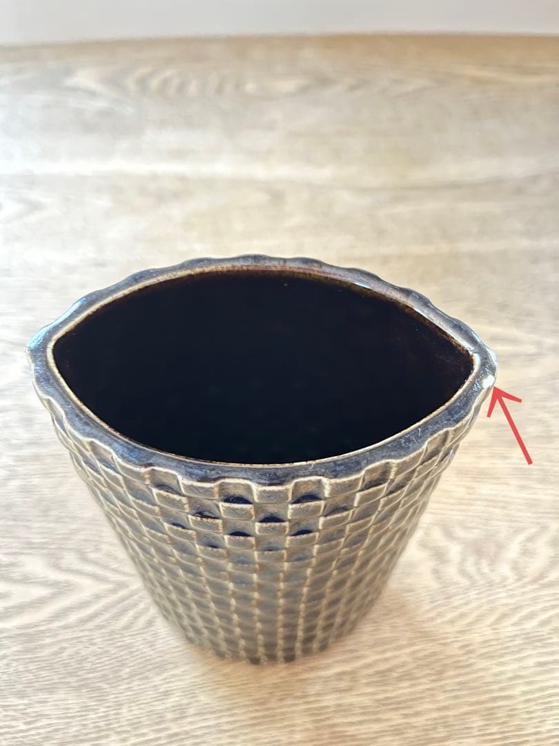 アラビア　ハレキーニ　フラワーベース　ダークブラウン
