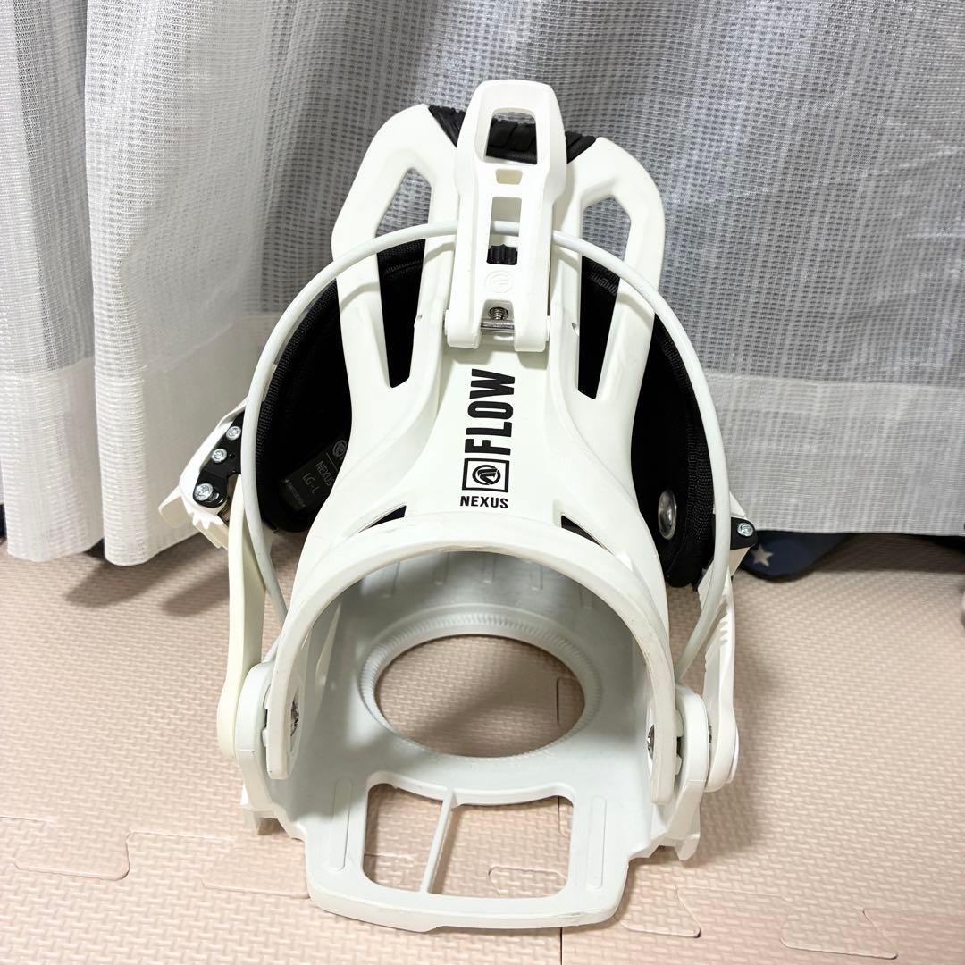 23-24 FLOW Lサイズ　スノーボード　ビンディング　バインディング　白