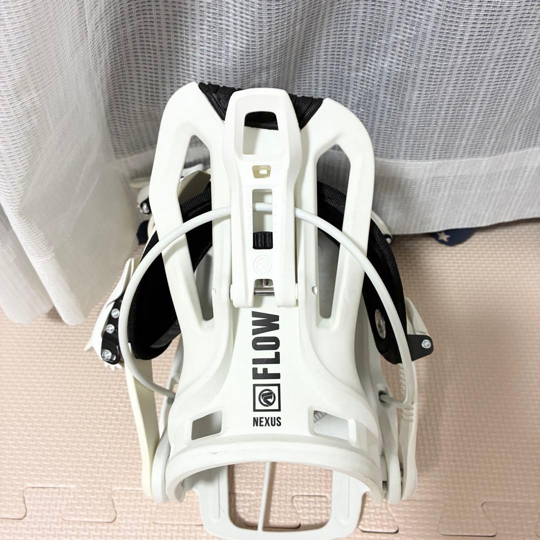 23-24 FLOW Lサイズ　スノーボード　ビンディング　バインディング　白