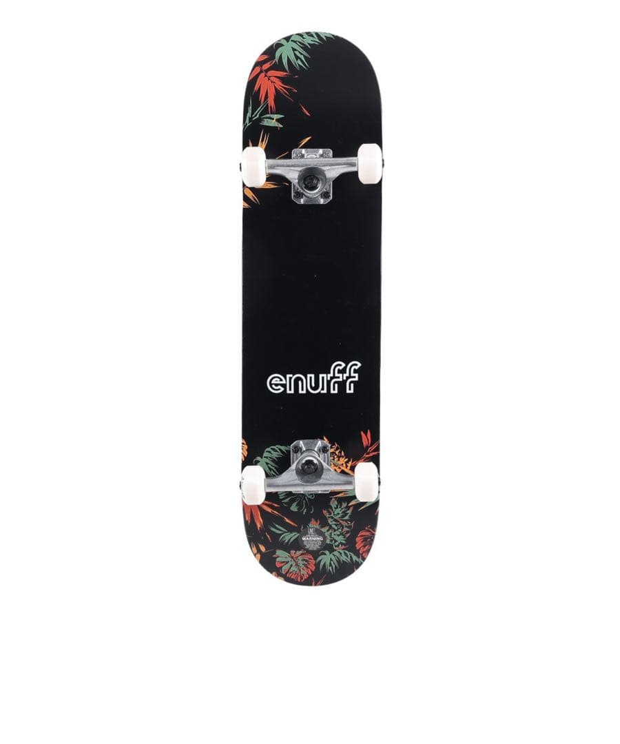 江*こ様 (新品未使用) enuff スケートボード ブラック 花柄　7.75イ