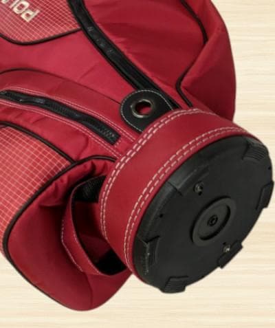 送料無料/超美品　POLO GOLF 赤 チェック柄 キャディバッグ