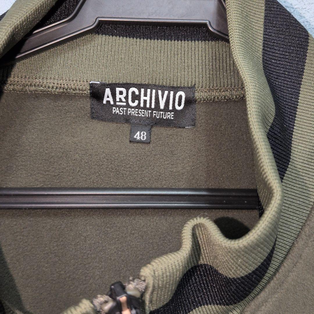 あっぱれ　ARCHIVIO オリーブグリーン ジャケットジップパーカー