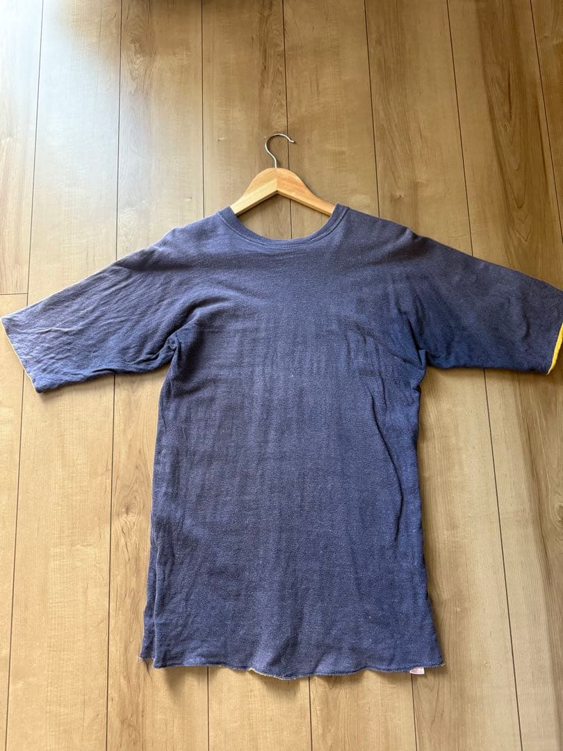 ヴィンテージ　アメリカンフットボールTシャツ ネイビー/イエロー